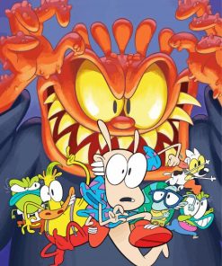 Rocko Characters Art Paint By Number