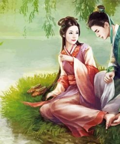 Romantic Chinese Lovers Paint By Number