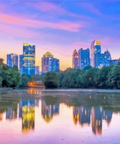 Sunset At Piedmont Park Paint By Number