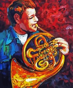 The Horn Player Art Paint By Number