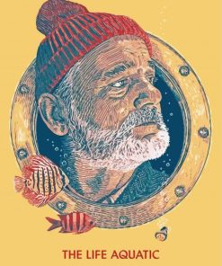 The Life Aquatic Poster Art Paint By Number