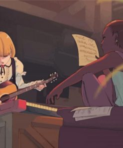 Carole And Tuesday Animated Serie Characters Paint By Number