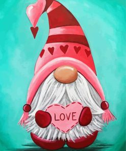 Cute Gnomes Valentine Paint By Number