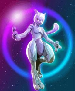 Mewtwo Species Art Paint By Number