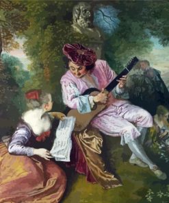 Scale Of Love Jean Antoine Watteau Paint By Number