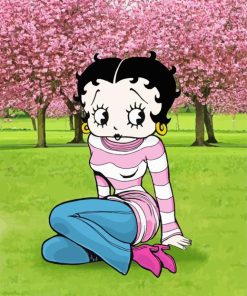 Spring Betty Boop Paint By Numbers